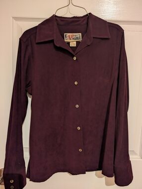 La Cabana Plum Button-Up Shirt